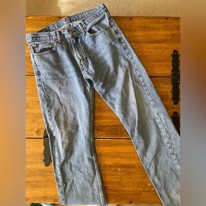 Vintage Levis Levi’s 505 Jeans 33x32 33 32 Blue Denim Cowboy Western Blank Tab